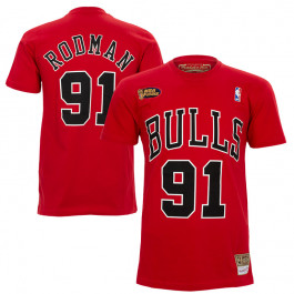 Dennis Rodman 91 Chicago Bulls Mitchell and Ness HWC T-Shirt