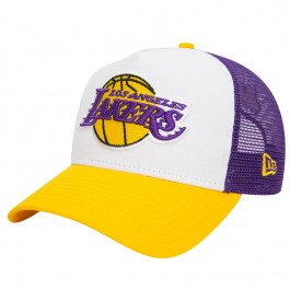 Los Angeles Lakers New Era 9FORTY A-Frame Trucker NBA Cappellino