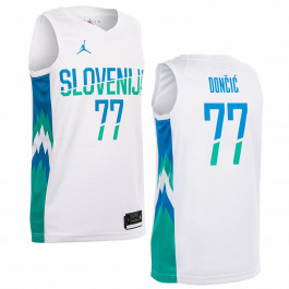 Slovenia Jordan KZS Swingman Away Jersey Dončić 77