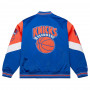 New York Knicks Mitchell and Ness Throw It Back Vintage Heavyweight Satin Jacket