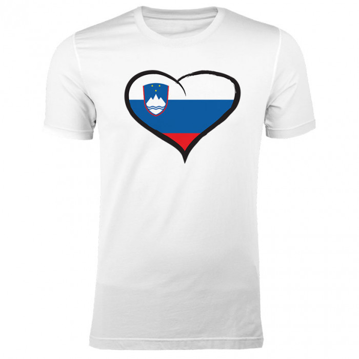 Slovenija moška majica srček