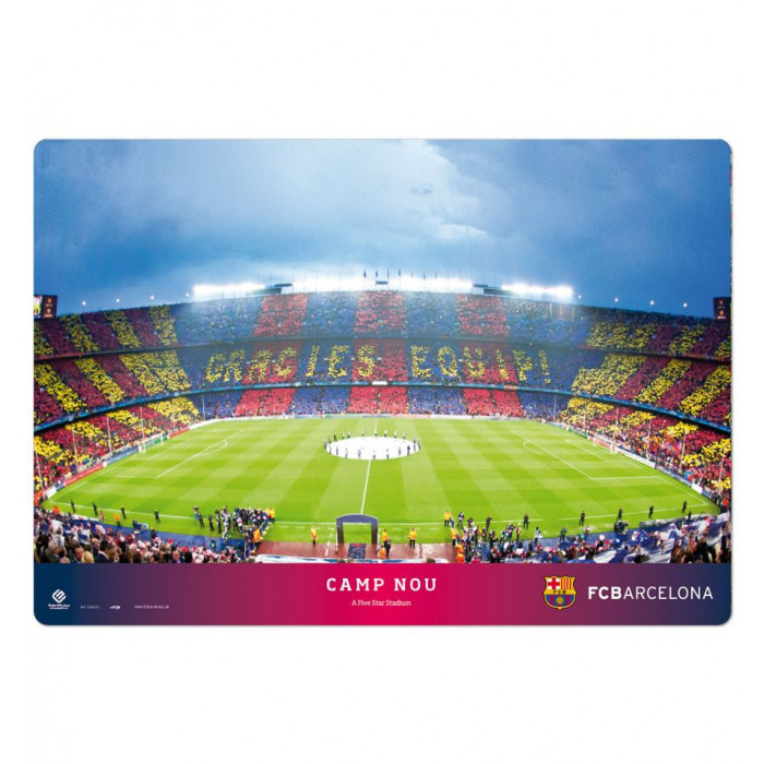 FC Barcelona Schreibunterlage Stadion 50x35
