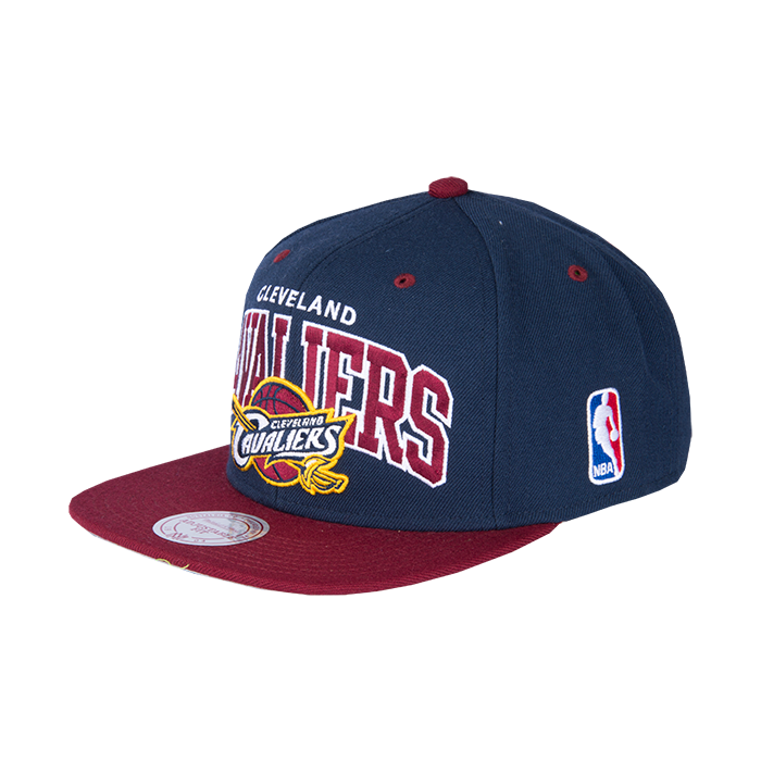 Cleveland Cavaliers Mitchell & Ness 2 Tone Team Arch Snapback cappellino