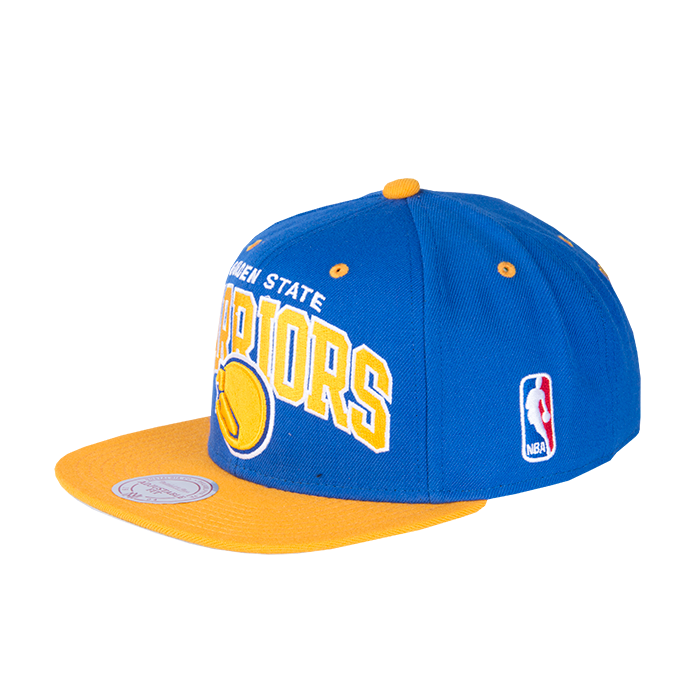 Golden State Warriors Mitchell & Ness 2 Tone Team Arch Snapback cappellino
