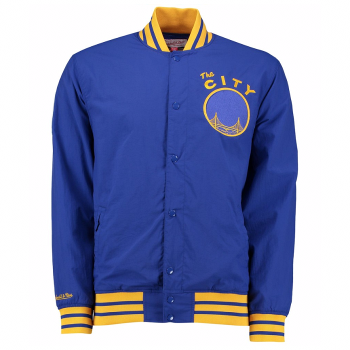 Golden State Warriors Mitchell & Ness NOTHING BUT NET WARM UP jakna 