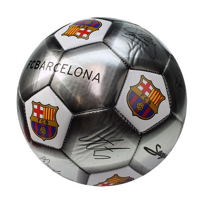 FC Barcelona Ball mit Unterschriften