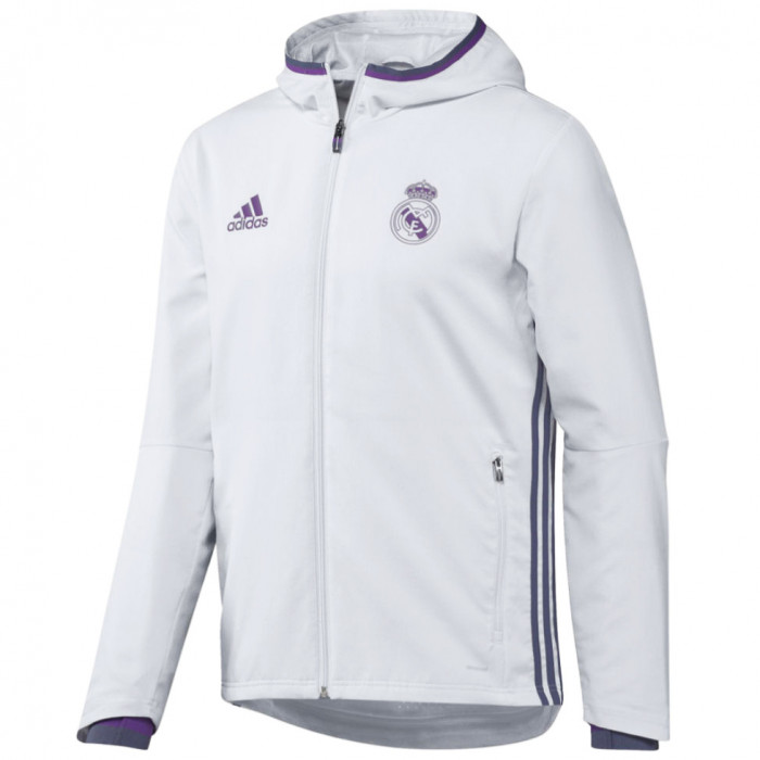 Real Madrid Adidas giacca da reppresentanza con cappuccio (AO3092)