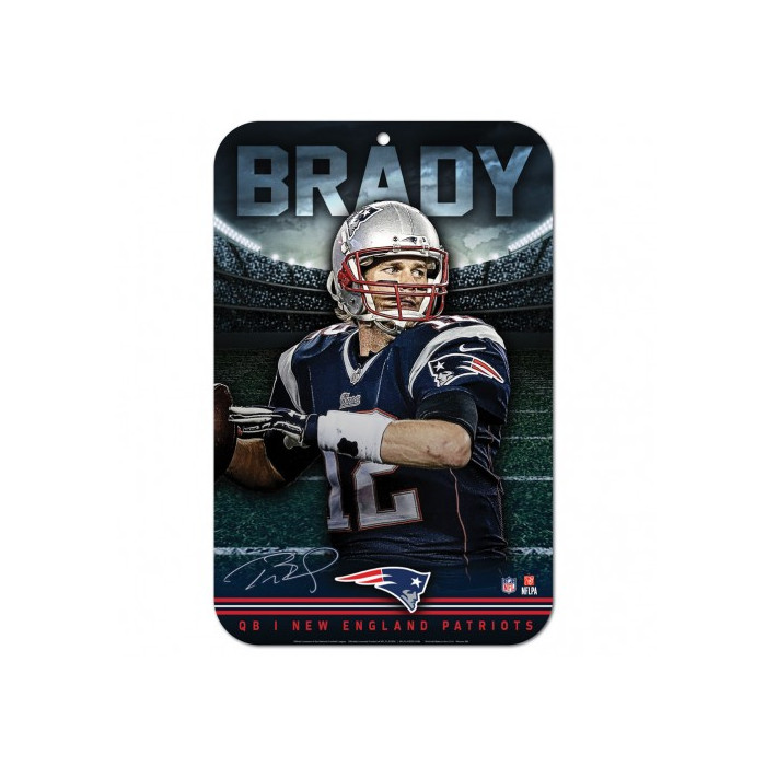 New England Patriots Schild Tom Brady