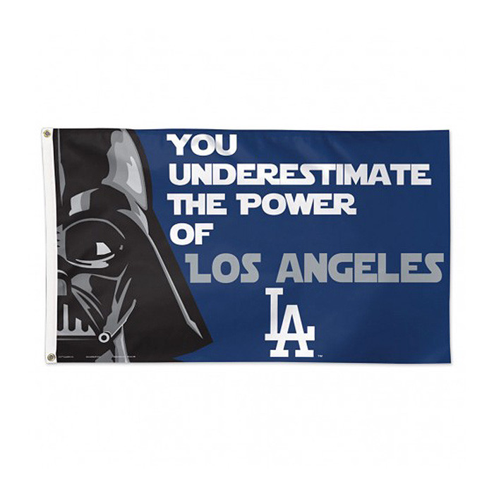 Los Angeles Dodgers bandiera Star Wars Deluxe