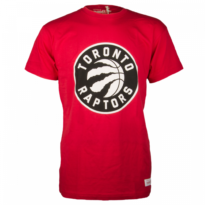 Toronto Raptors Mitchell & Ness Black and White Logo majica