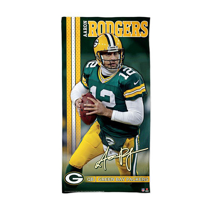 Green Bay Packers asciugamano 75x150 Aaron Rodgers