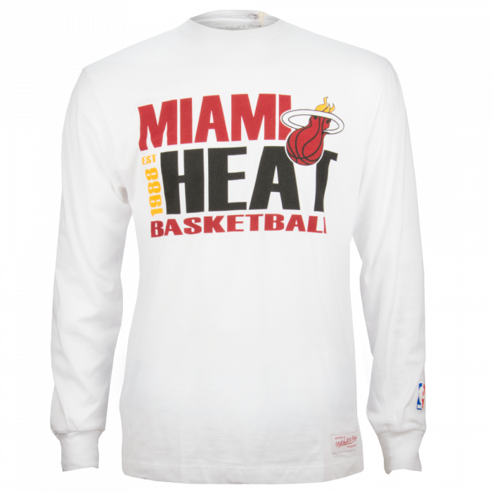 Miami Heat Mitchell & Ness Quick Whistle majica dolgi rokav 