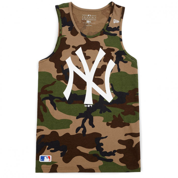 New Era New York Yankees Team App Logo Camo majica brez rokavov (11409794)