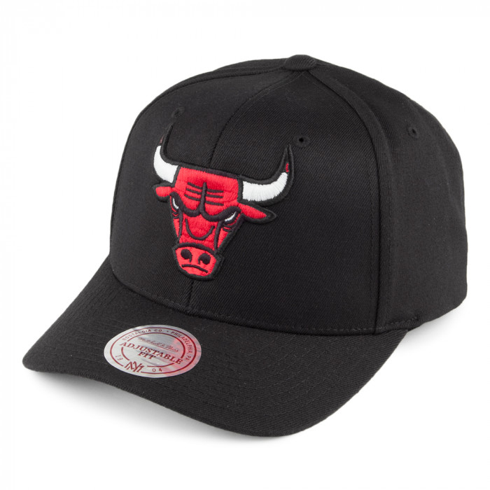 Chicago Bulls Mitchell & Ness Team Logo High Crown Flexfit 110 cappellino