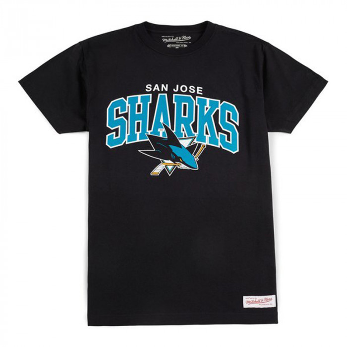San Jose Sharks Mitchell & Ness Team Arch T-Shirt