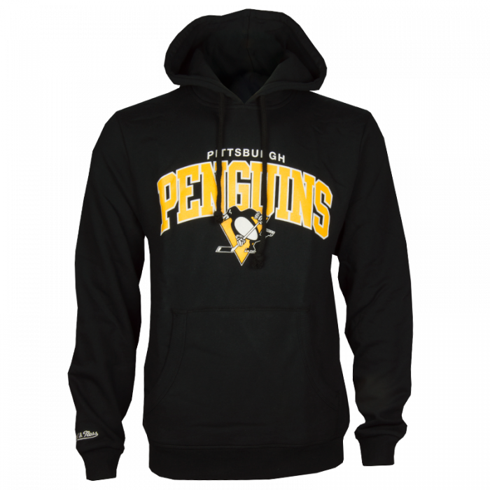 Pittsburgh Penguins Mitchell & Ness Team Arch felpa con cappuccio