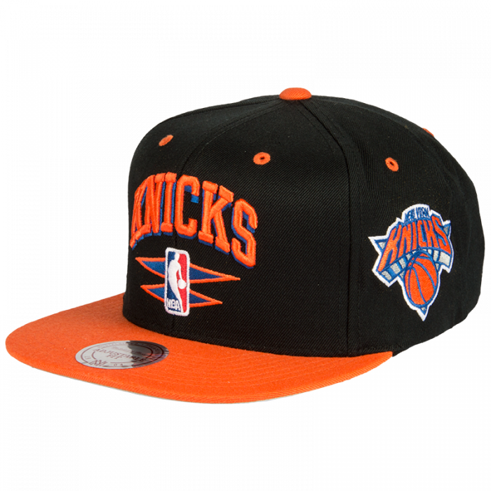 New York Knicks Mitchell & Ness Double Diamond Mütze