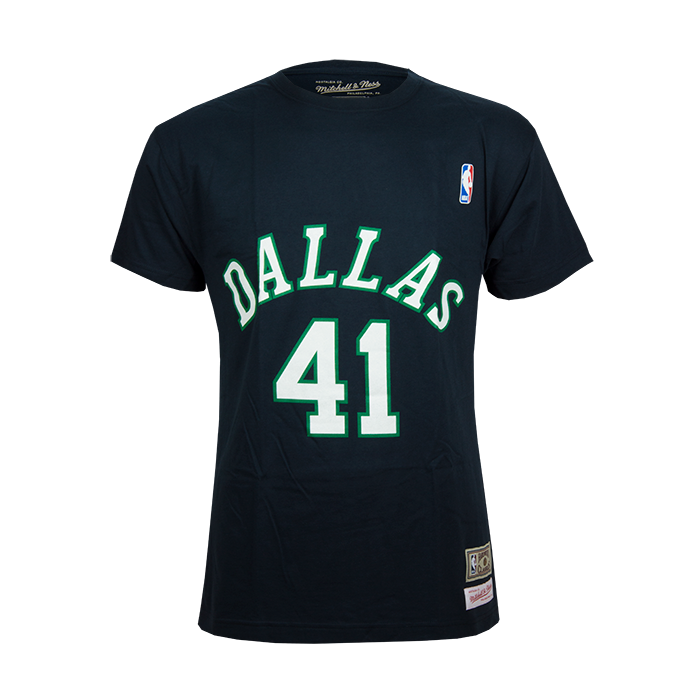 Dirk Nowitzki 41 Dallas Mavericks Mitchell & Ness T-Shirt 