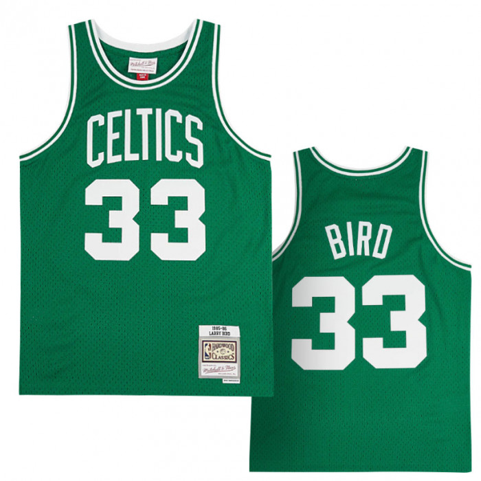 Mitchell & Ness Men's Larry Bird White Boston Celtics 1985-86 Hardwood  Classics Swingman Jersey