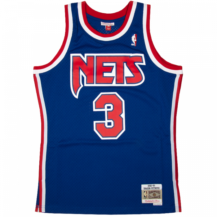 Maglia Dražen Petrović 3 New Jersey Nets 1992-93 Mitchell & Ness Swingman 