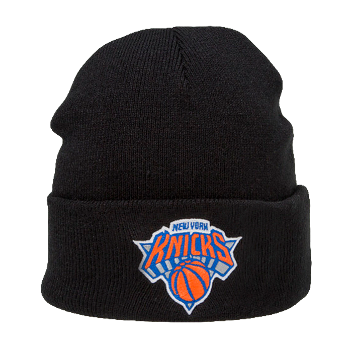 New York Knicks Mitchell & Ness Team Logo Cuff Wintermütze