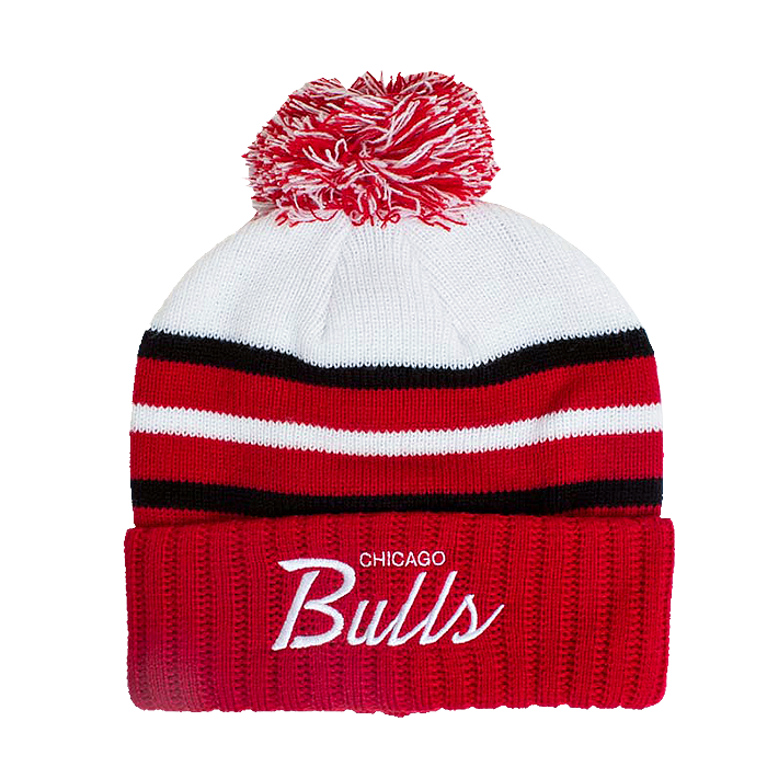 Chicago Bulls Mitchell & Ness Colour Block Special Script Wintermütze