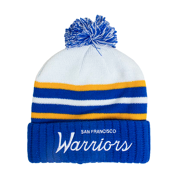 Golden State Warriors Mitchell & Ness Colour Block Special Script cappello invernale
