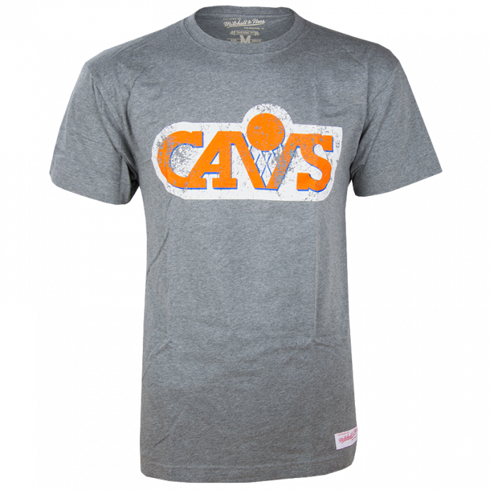Cleveland Cavaliers Mitchell & Ness Distressed HWC Logo majica 