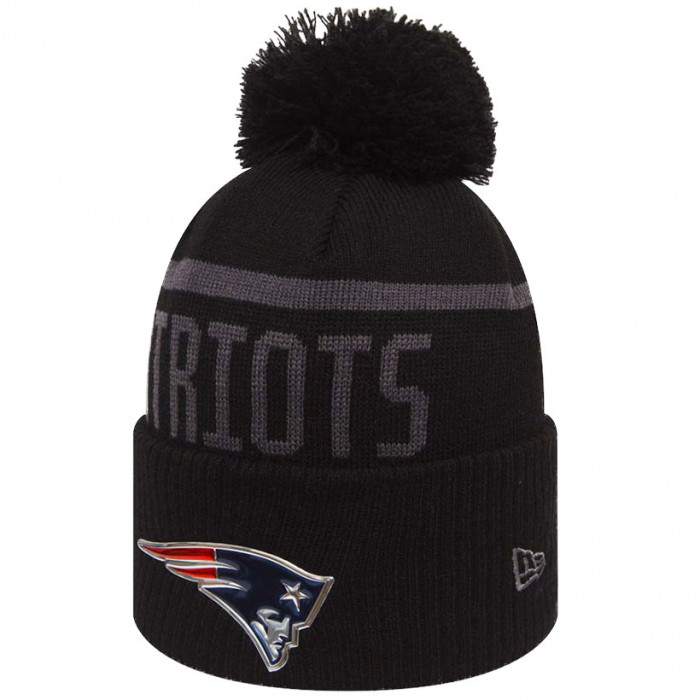 New England Patriots New Era Black Collection Bobble Cuff cappello invernale (80536187)
