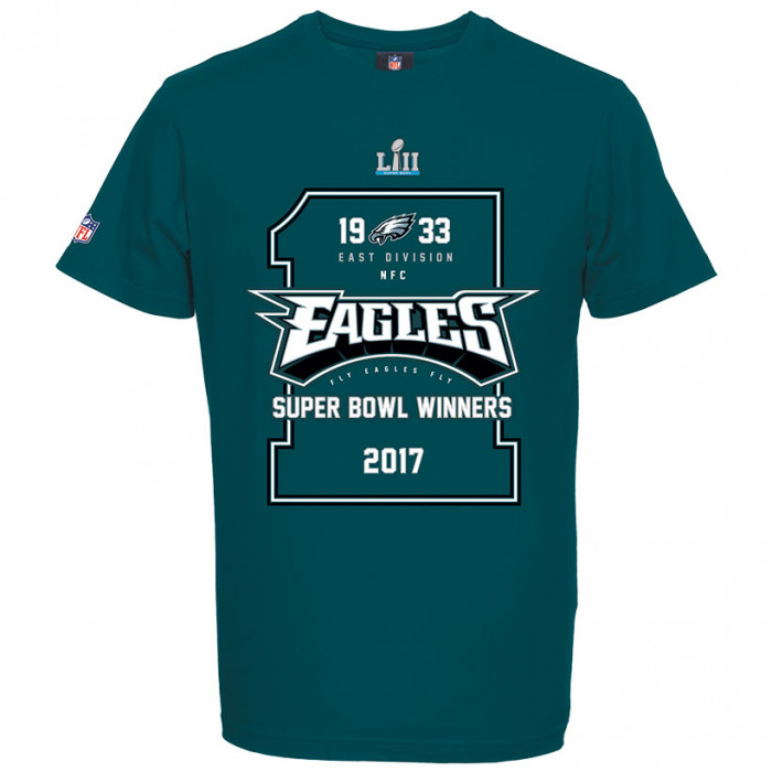 Philadelphia Eagles Majestic Athletic Super Bowl LII Champions T-Shirt (MPE6191GK)