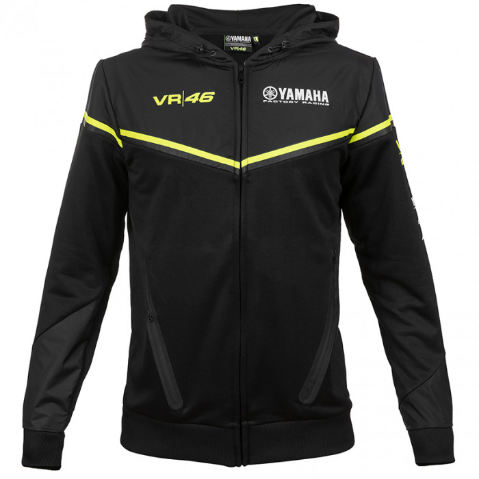 Valentino Rossi VR46 Yamaha Black Line zip majica sa kapuljačom (YKMFL315704)