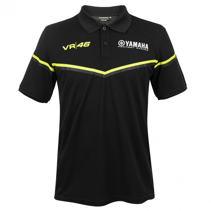 Valentino Rossi VR46 Yamaha Black Line polo T-shirt (YKMPO315604)