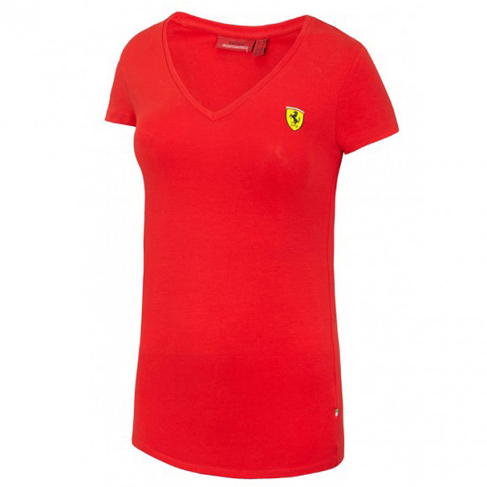 Ferrari Damen V-neck T-Shirt