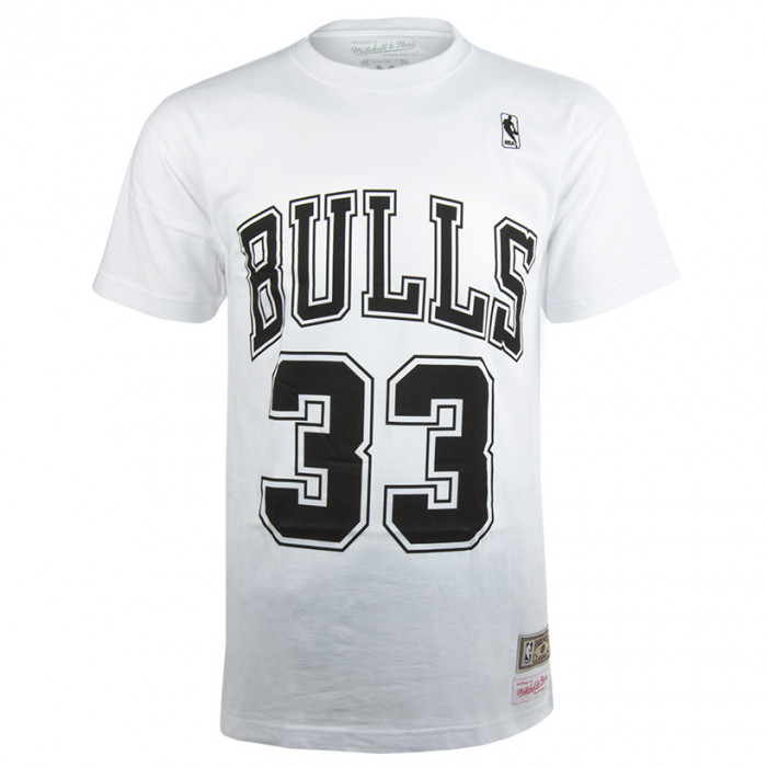Scottie Pippen 33 Chicago Bulls Mitchell & Ness Black & White majica 
