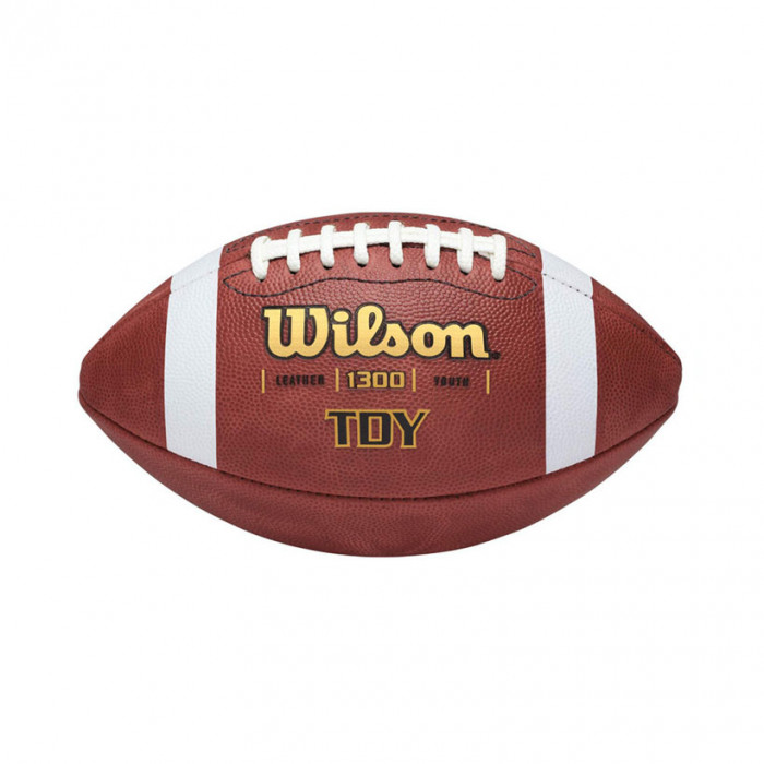 Wilson TDY Leather pallone per football americano per bambini (WTF1300B)