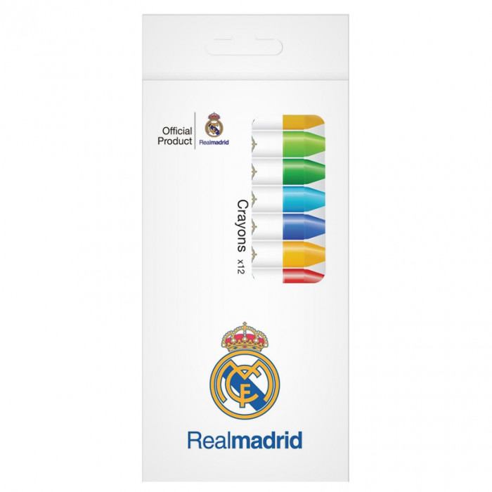 Real Madrid Wachsfarbstifte 12 Stk.