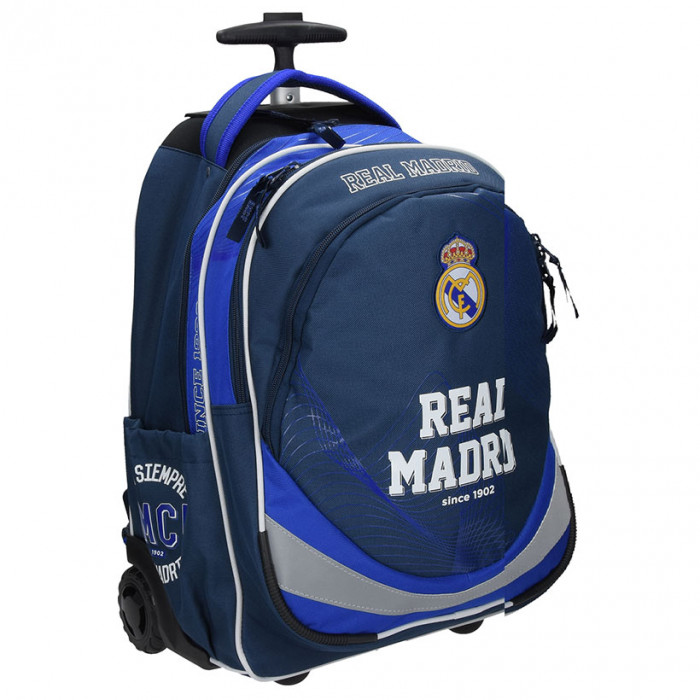 Real Madrid Trolley Schulrucksack auf Rädern