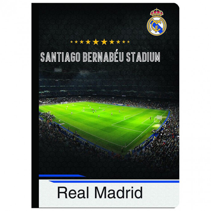 Real Madrid zvezek s trdimi platnicami Santiago Bernabeu A4/OC/80L/80G