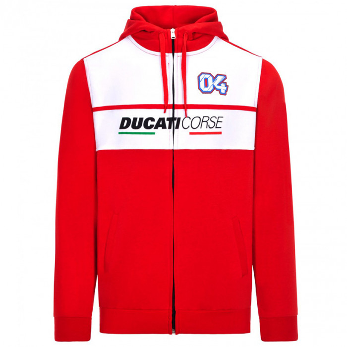 Andrea Dovizioso AD04 Ducati Corse zip majica sa kapuljačom