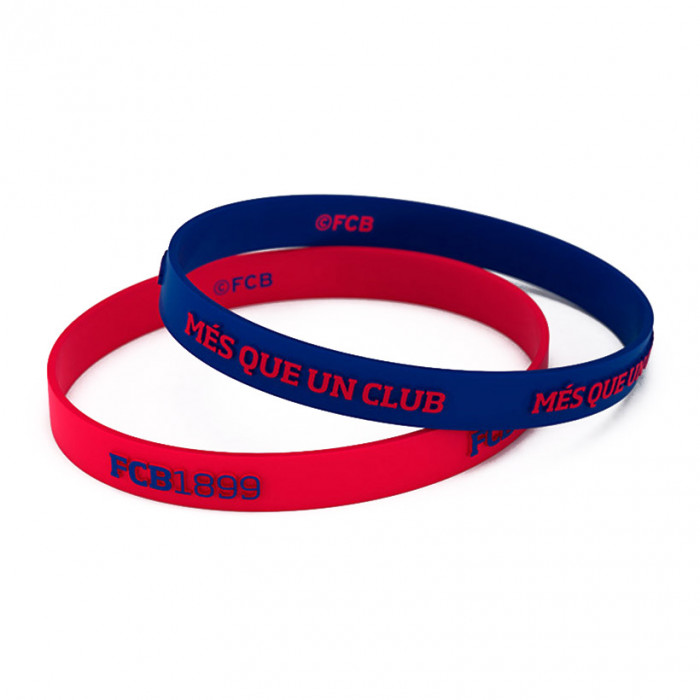 FC Barcelona 2x braccialetto in silicone per bambini FCB1899