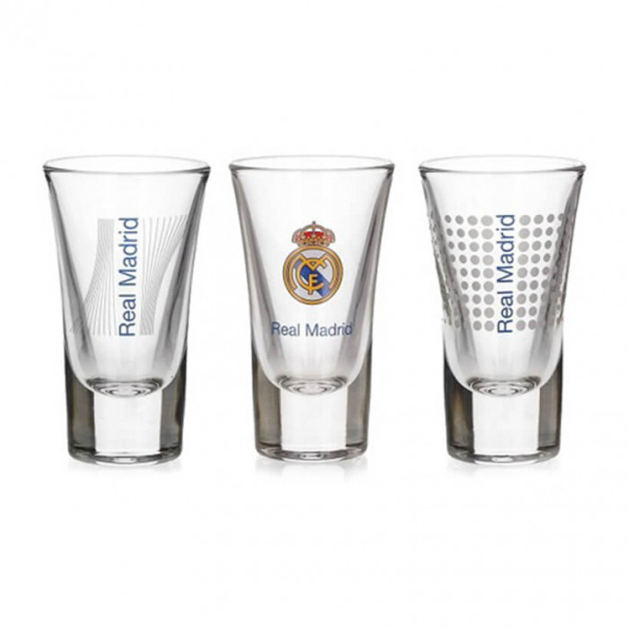 Real Madrid 3x bicchiere da liquore