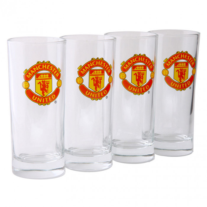 Manchester United 4x bicchiere