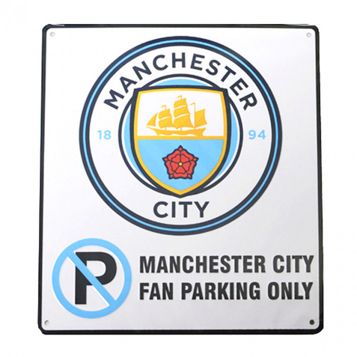 Manchester City No Parking targhetta
