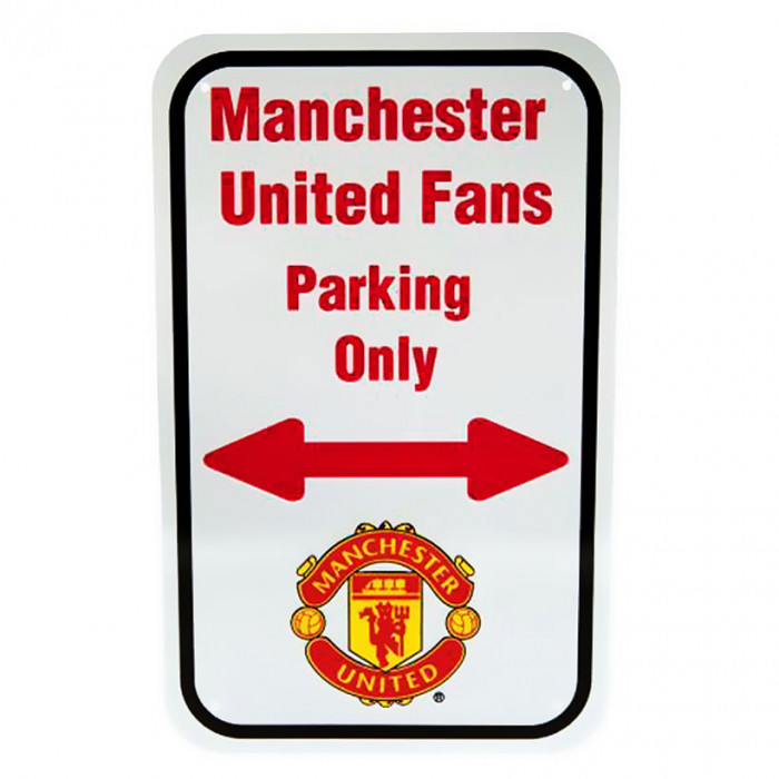 Manchester United No Parking targhetta