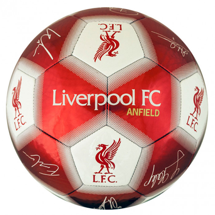 Liverpool Ball mit Unterschriften