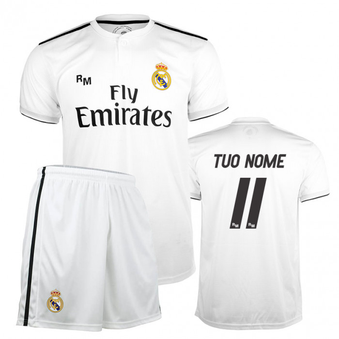 Real Madrid Home replica uniforme per bambini (stampa a scelta +15€)
