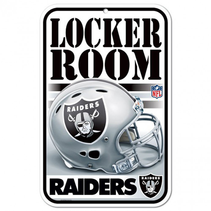 Oakland Raiders targhetta Locker Room