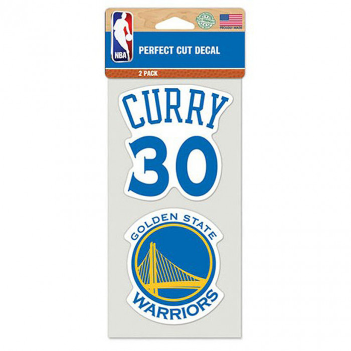 Golden State Warriors 2x Aufkleber Stephen Curry