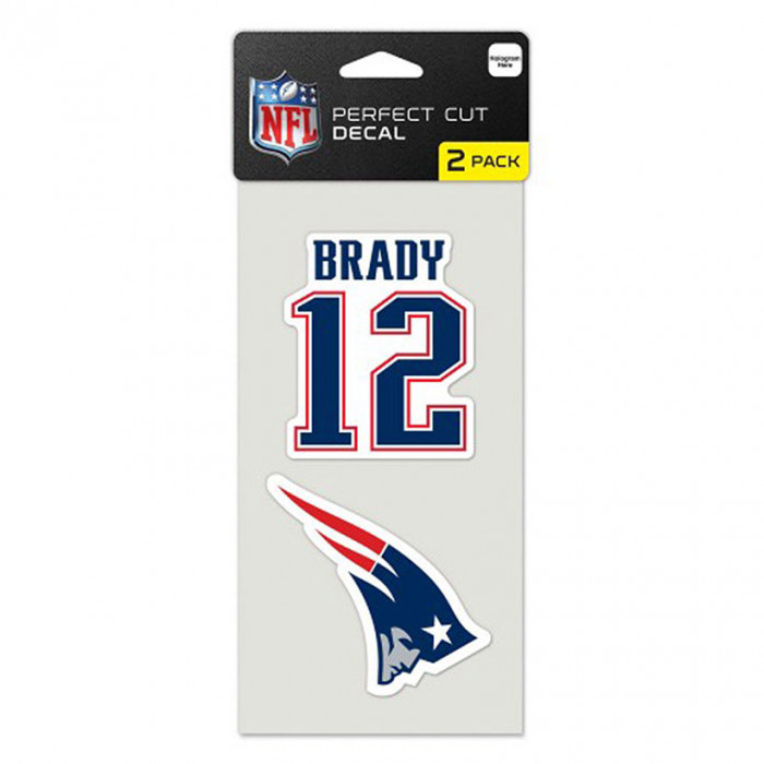 New England Patriots 2x nalepka Tom Brady