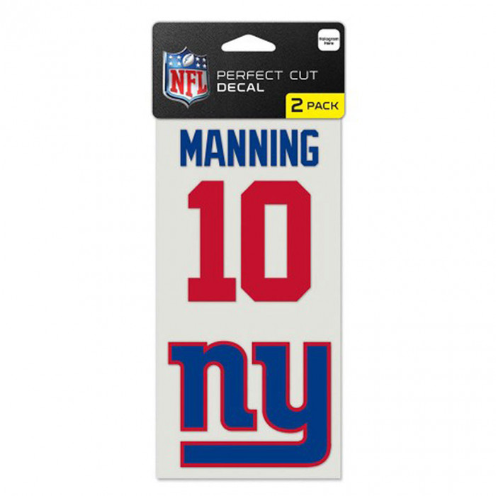 New York Giants 2x nalepka Eli Manning